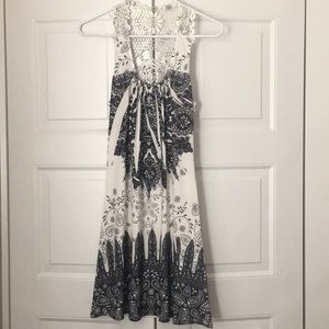 Boutique black and white shift dress